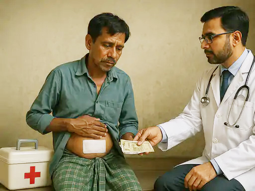 भारतम् आगत्य वृक्कविक्रयणं कुर्वन्तः बाङ्गलादेशिनः-समग्रः ग्रामः व्यापारस्य शिकारः अभवत्; पूर्णं धनमपि न प्राप्तवान्; जनाः एकेन वृक्केन एव जीवन्ति