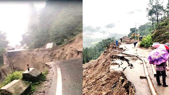 हिमाचले ७५०+ मार्गाः पिहिताः, मनालीनगरे भोजनालयाः, विपणानि च प्रक्षालितानि; अरुणाचले वाहनेषु शिलाः पतिताः