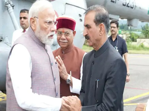 प्रधानमंत्री मोदी हिमाचलस्य कृते १५०० कोटिरूप्यकाणां संकुलं दत्तवान्-मृतकानां परिवारेभ्यः २ लक्षं रुप्यकाणि दत्तवान्