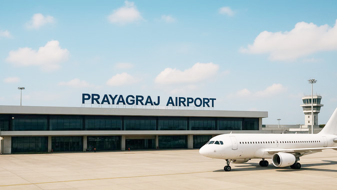 अयोध्यानगरस्य राममन्दिरस्य ध्वजारोहण-प्रयागराजसहिताः अन्येषु समीपस्थेषु विमानस्थानकेषु निक्षिप्ताः भविष्यन्ति