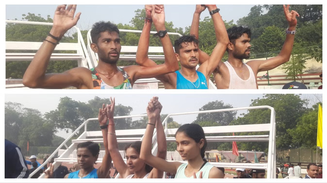 प्रयागराजस्य अखिलभारतीयपुरस्कारधनस्य इन्दिरा मैराथन प्रतियोगितायां सेनायाः प्रदीपसिंहचौहानः विजयं प्राप्तवान्