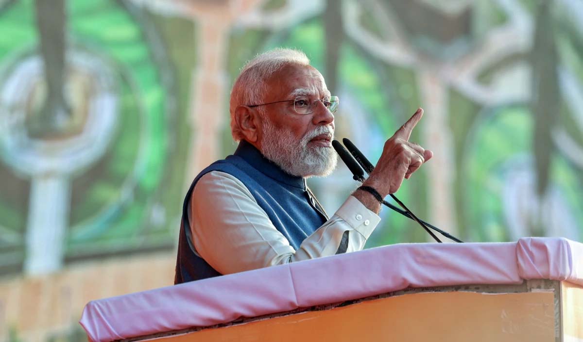 पीएम मोदी सोमनाथस्वाभिमानपर्वणि अवदत् यत् ‘एषः उत्सवः तेषां उत्सवः अस्ति ये सिद्धान्तेषु समझौतां न कुर्वन्ति’ इति