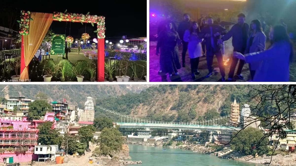 पिकनिकेन नववर्षम् आयोजयन् ऋषिकेशः एतान् क्षणान् स्मरणीयान् कर्तुं होटेलेषु शिबिरेषु च विशेषतया सज्जतां करोति