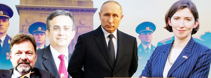 पुतिन इत्यस्य भारतयात्रायाः पूर्वं प्रâान्स-जर्मनी-ब्रिटेन-देशयोः राजदूताः कूटनीतिकं ‘शिष्टाचारम्’ भङ्गं कृतवन्तः