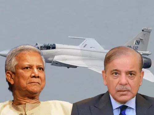 पाकिस्तानदेशः जेएफ-१७ युद्धविमानं बाङ्गलादेशाय विक्रेतुं सज्जः अस्ति-उभयदेशानां वायुसेनाप्रमुखाः वार्ताम् अकरोत्; चीनदेशस्य साहाय्येन विमानं निर्मितम् आसीत्